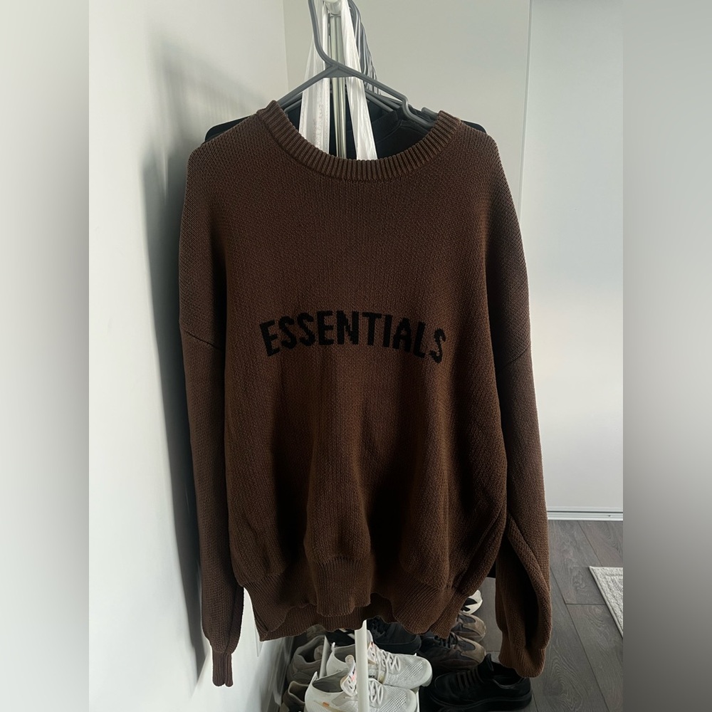 Essentials Brown Knit sweater